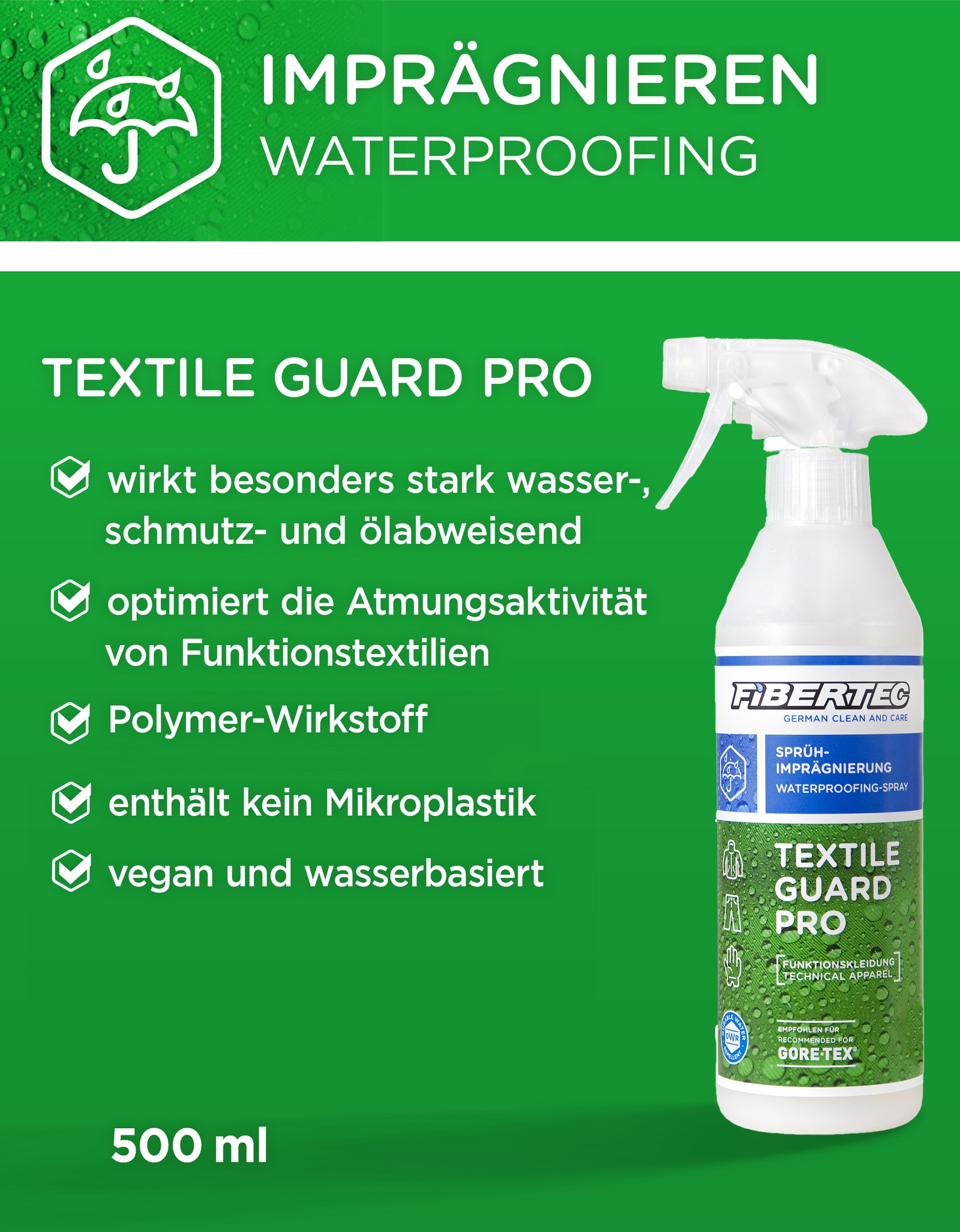 Fibertec Textile Guard Pro 500ml