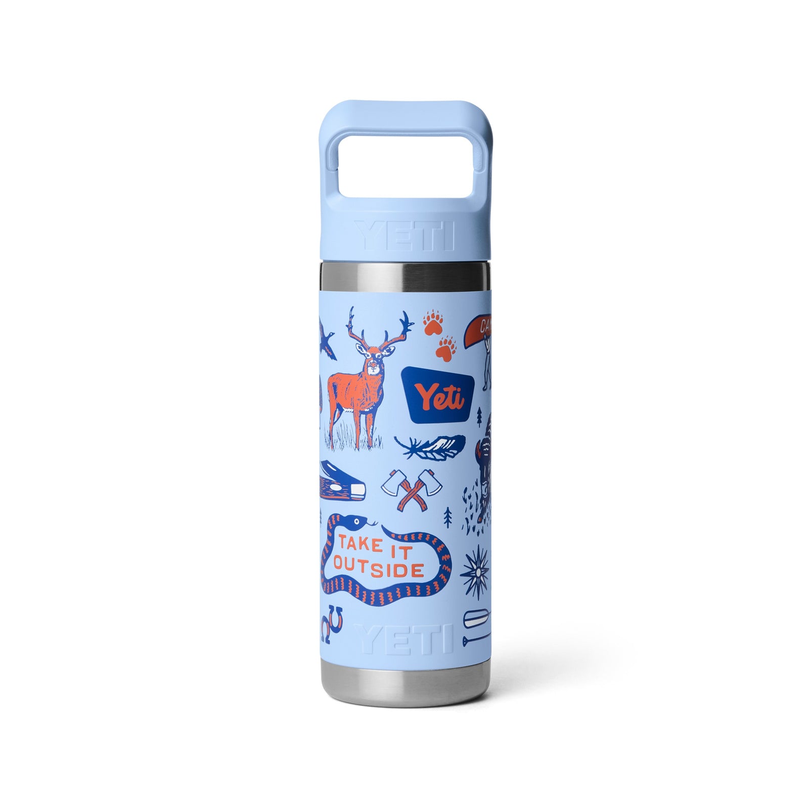 YETI® Flasche Rambler 18 Oz Straw Bottle - Big Sky Summer Camp