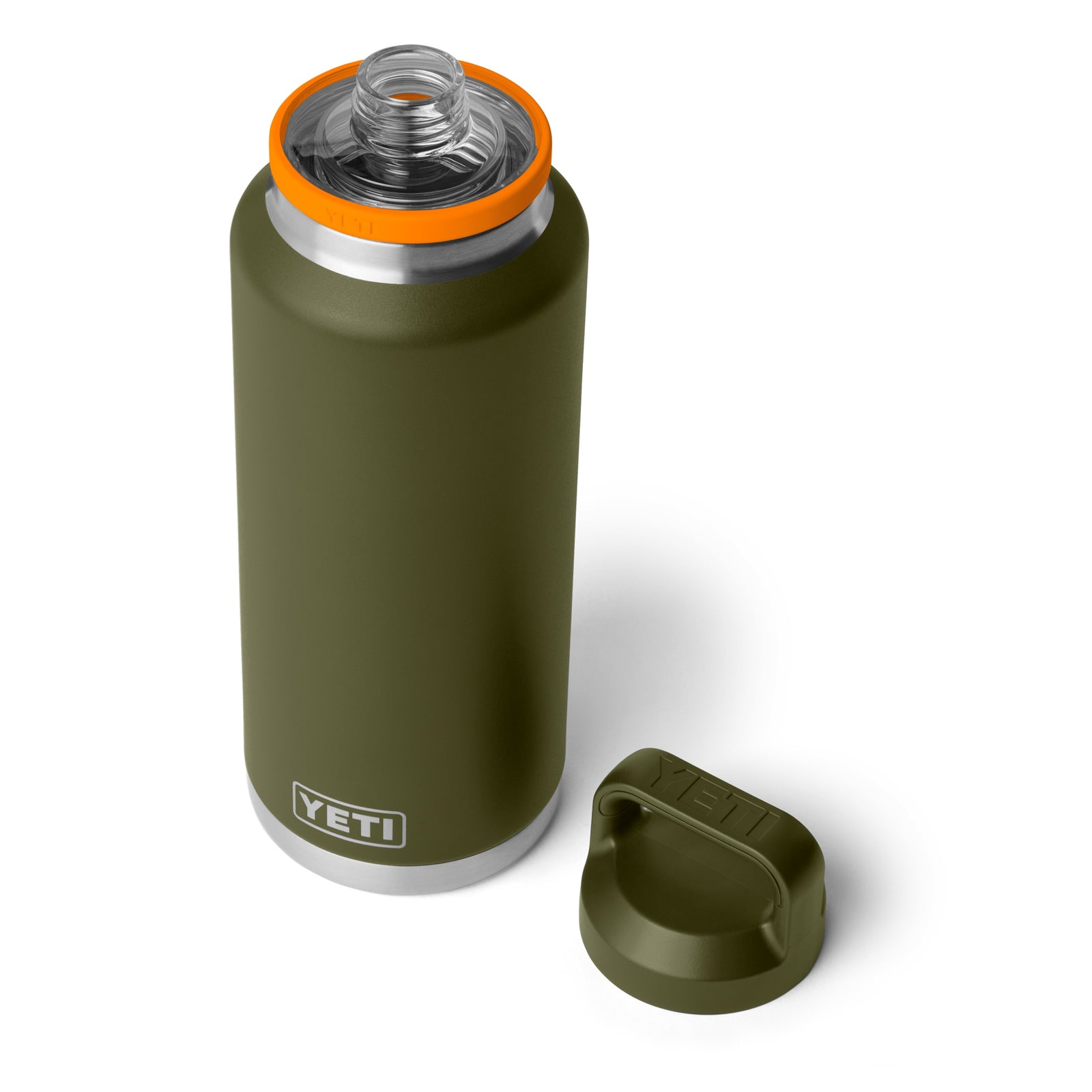 YETI® Flasche Rambler 46 OZ - Olive/King Crab Orange