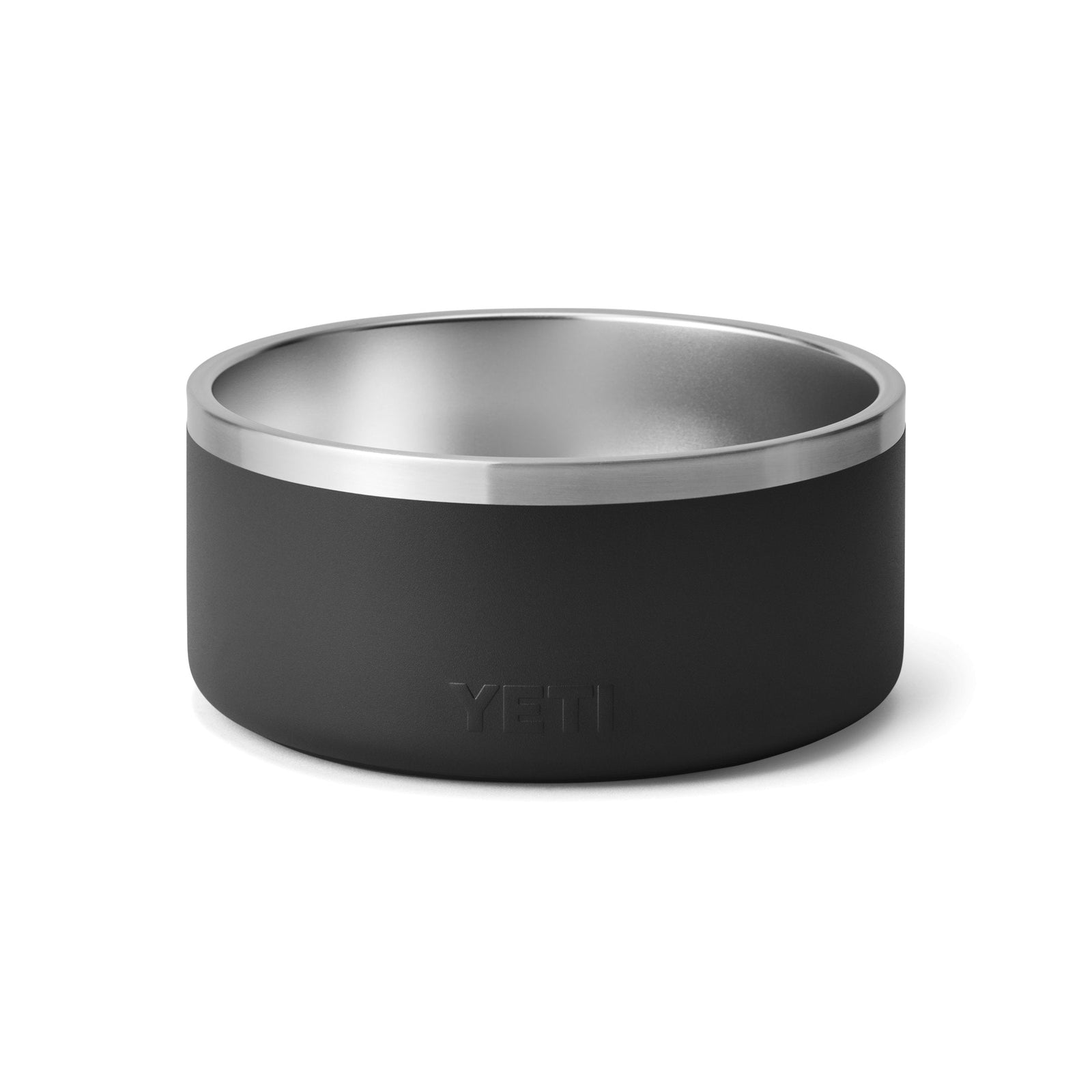 Der YETI® Hundenapf Boomer™ 8 - Black ist ein eleganter, mattierter Hundenapf aus Edelstahl mit eingeprägter YETI-Marke an der Seite, der sowohl modernen Stil als auch praktisches Design mit offenem Deckel für Ihr Haustier bietet.