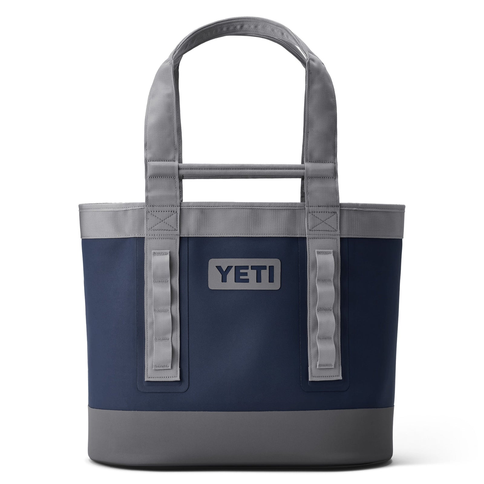 Die YETI® Tragetasche Camino® Carryall 35 - Navy ist eine robuste, wasserdichte Allzwecktasche mit stabilen Griffen und YETI Logo vorn - perfekt für jedes Abenteuer.