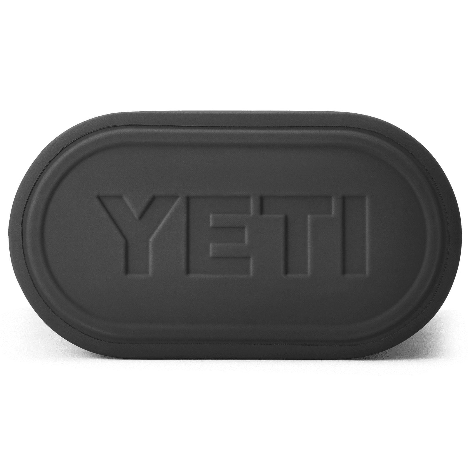 Dieser schwarze, ovale YETI-Deckel mit auffälligem YETI-Branding hält Ihre Camino® Carryall 50 - Storm Grey oder jede YETI Tragetasche sicher und wasserdicht.