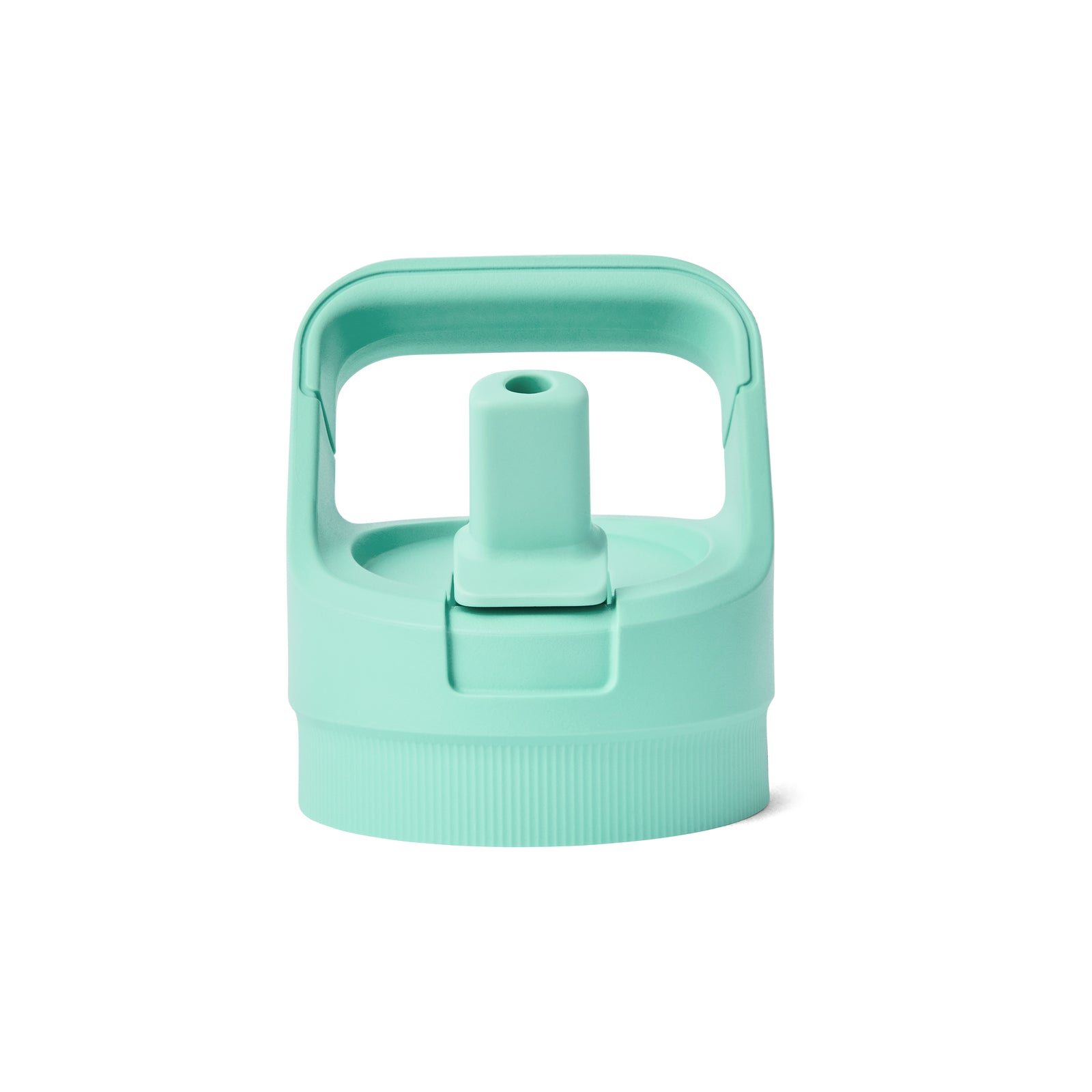 Die YETI® Yonder™ 750ml Strohhalm-Wasserflasche in Seafoam hat einen integrierten Griff, einen aufklappbaren Strohhalm und ist aus BPA-freiem Kunststoff hergestellt, der auf einem schlichten weißen Hintergrund abgebildet ist.