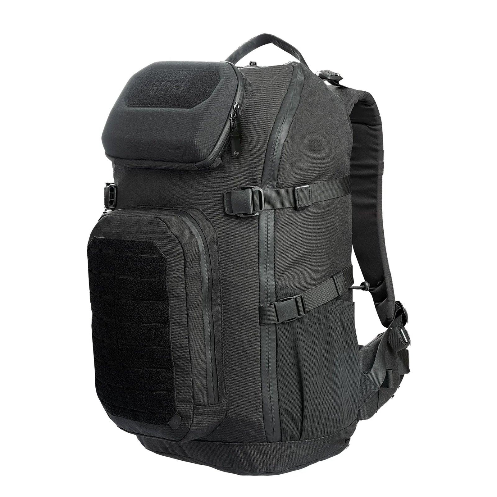 Der STOIRM 40L Tactical Pack GEN2 von STOIRM ist aus strapazierfähigem 1000D-Nylon gefertigt und verfügt über mehrere Fächer, verstellbare Gurte, Seitentaschen und MOLLE-Gewebe auf der Vorderseite - ideal für Outdoor-Abenteuer oder den harten Einsatz.
