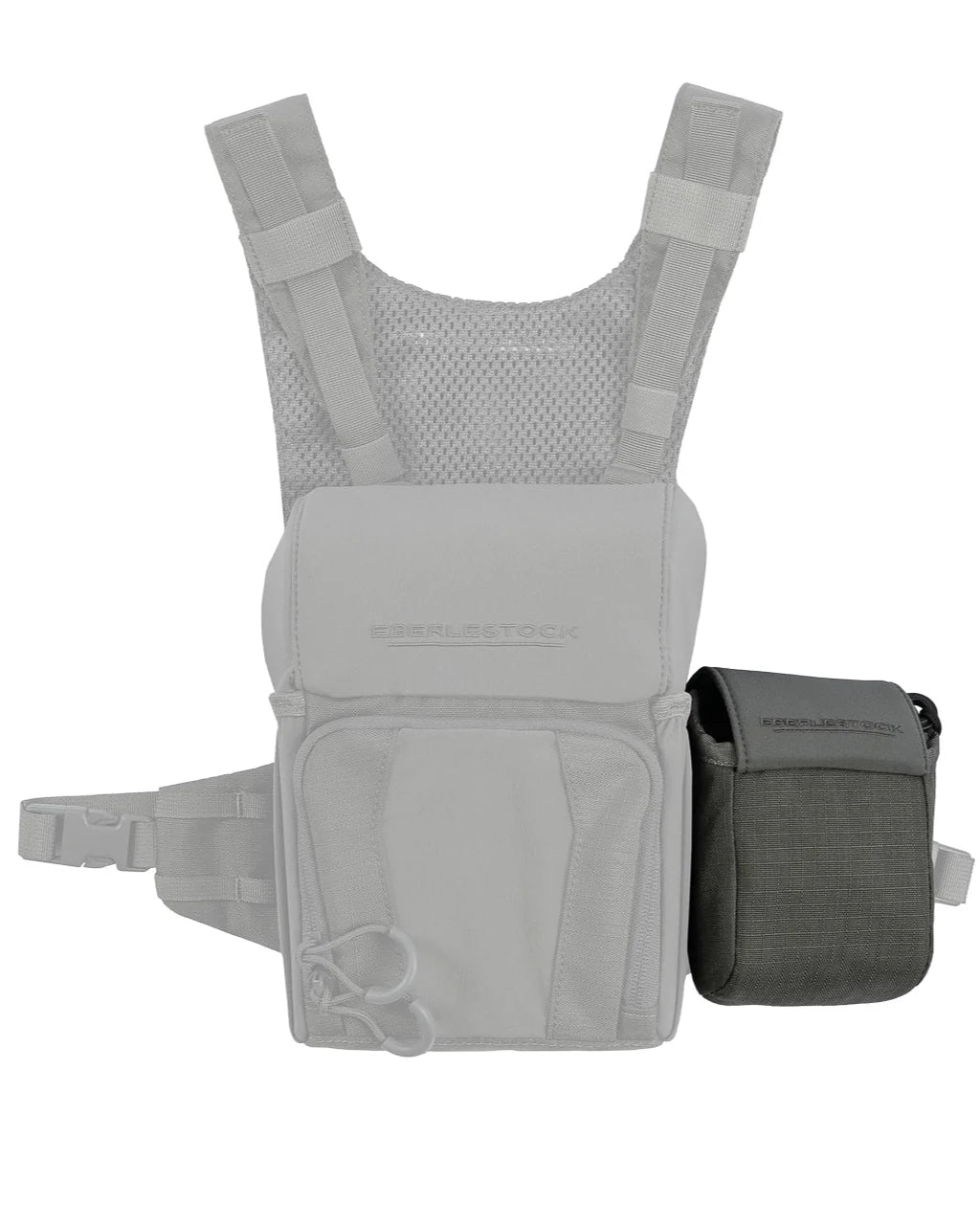 Die EBERLESTOCK Recon Rangefinder Pouch verfügt über verstellbare Riemen, eine Netzrückseite, eine Haupttasche mit Sicherungsschlaufe und eine aufgesetzte Entfernungsmesstasche - ein taktisches, modulares Design für vielseitige Einsätze.