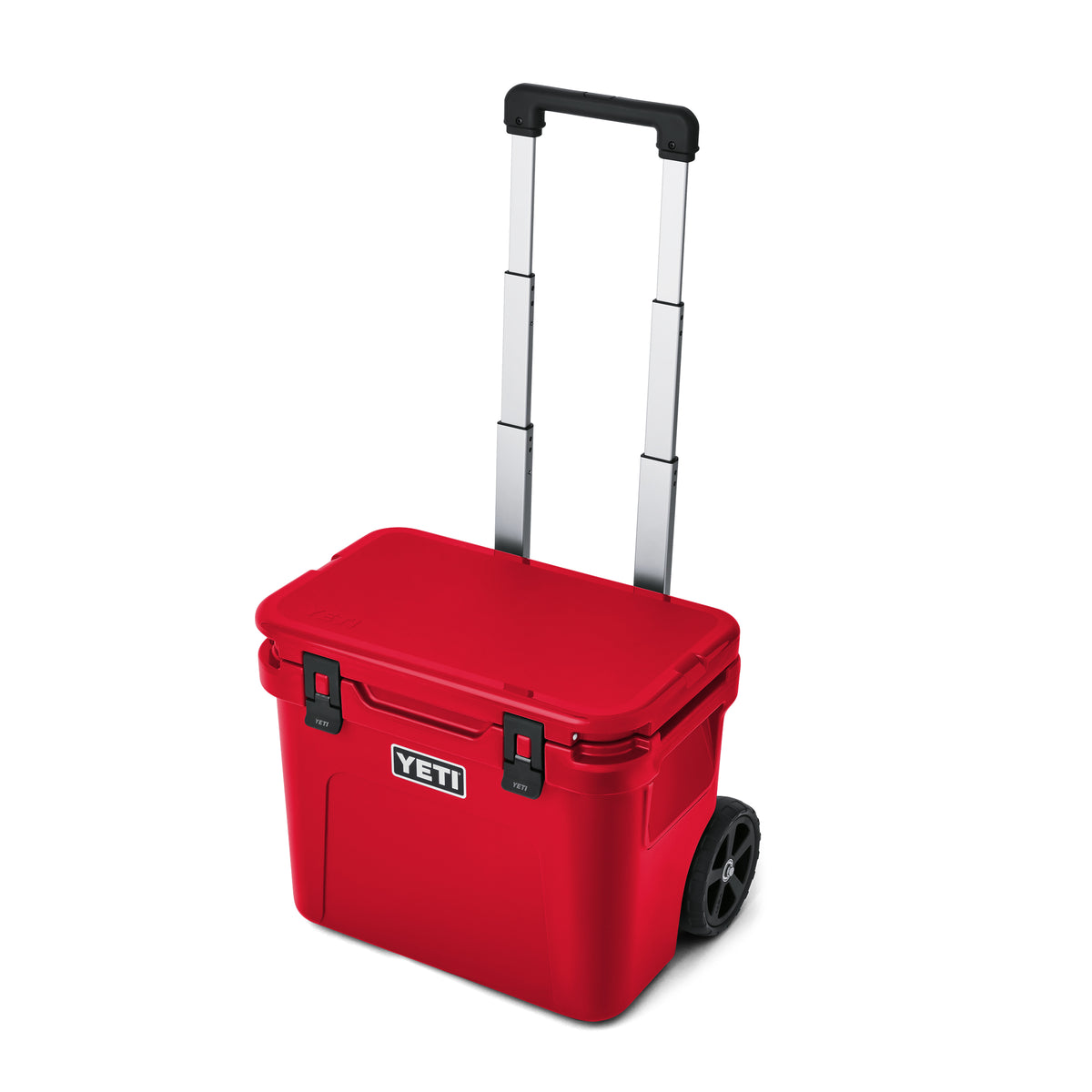 Die YETI® Kühlbox Roadie 32 in Rescue Red vereint robustes Design und praktischen Griff - perfekt für unterwegs und Ausflüge.