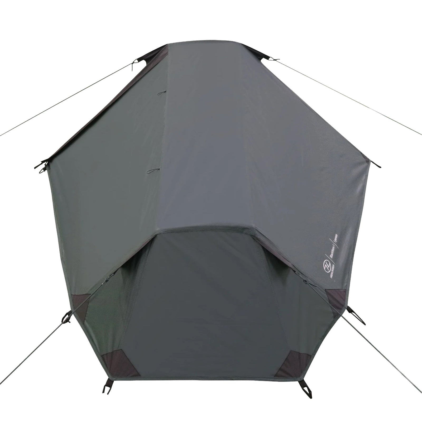 Das HIGHLANDER FORCES Blackthorn 1 Gen2 in Grün ist ein geometrisches 1-Personen-Zelt, das mit straffen Abspannleinen aufgebaut ist - modern, robust und perfekt für Solo-Camping oder Trekking-Abenteuer.