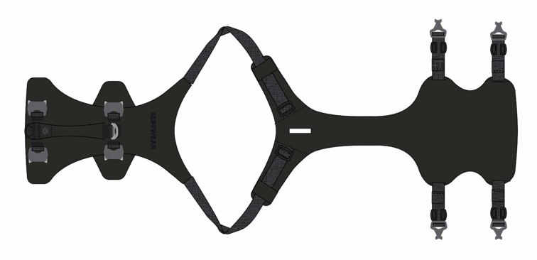 Ruffwear Ridgeline Hundegeschirr - Obsidian Black