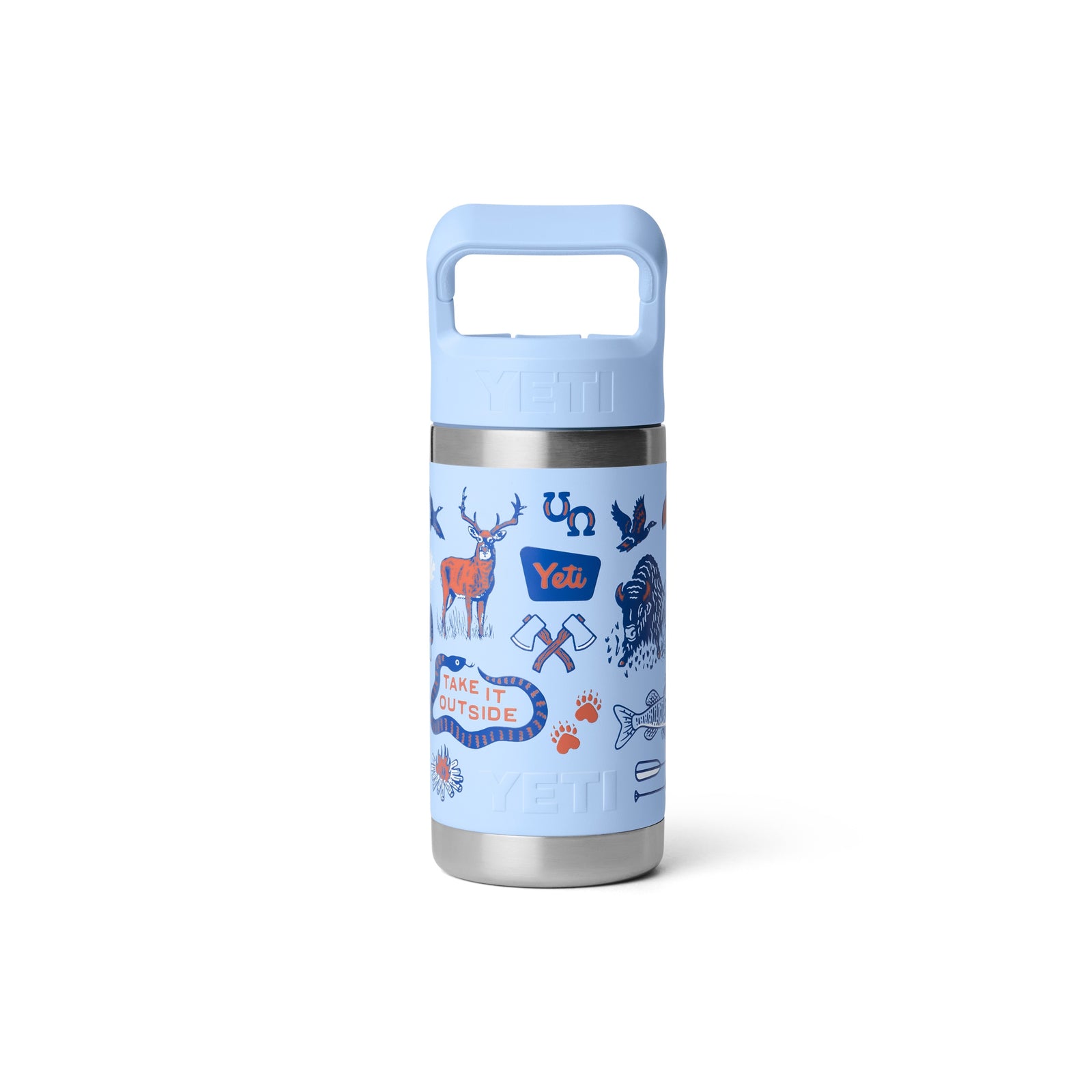 YETI® Flasche Rambler JR 12 Oz Straw Bottle - Big Sky Summer Camp