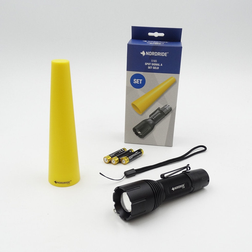 Nordride Taschenlampe Spot Signal A Set Gelb