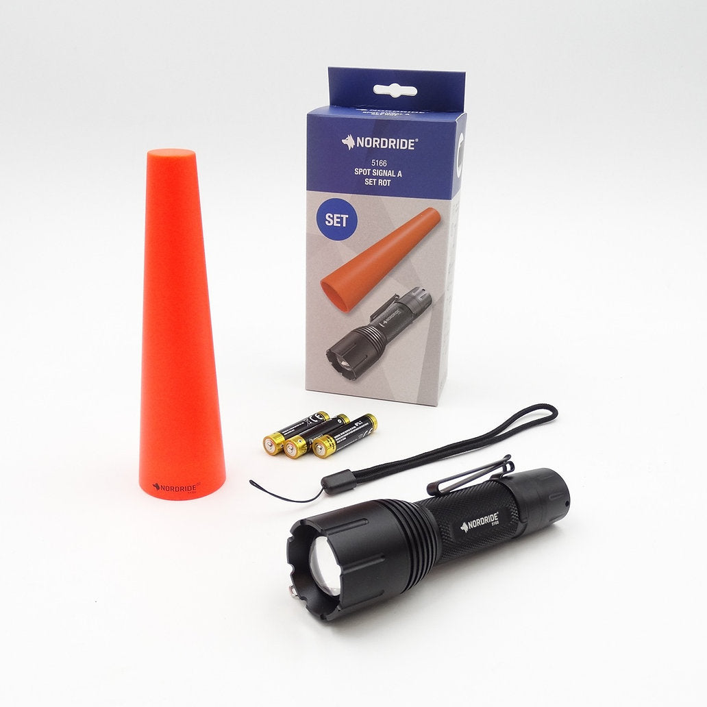 Nordride Taschenlampe Spot Signal A Set Rot