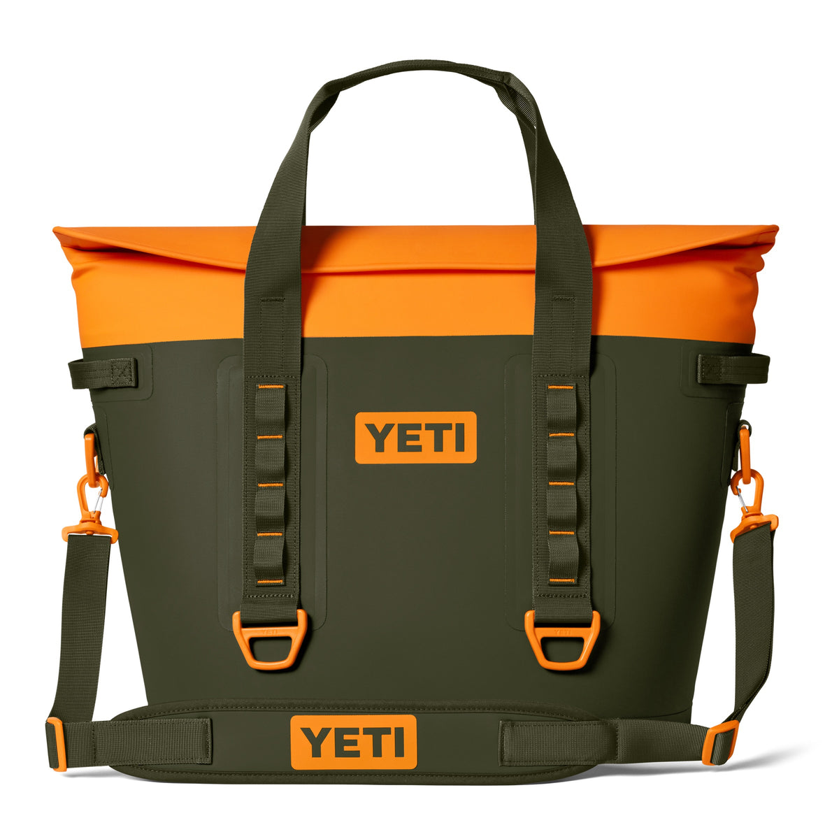 YETI® Hopper M30 Soft Cooler - Olive/King Crab Orange