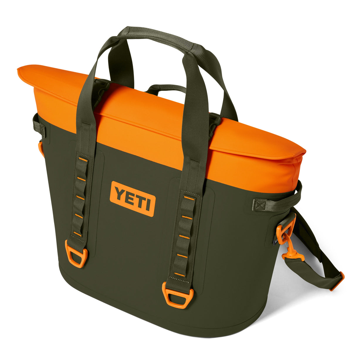 YETI® Hopper M30 Soft Cooler - Olive/King Crab Orange