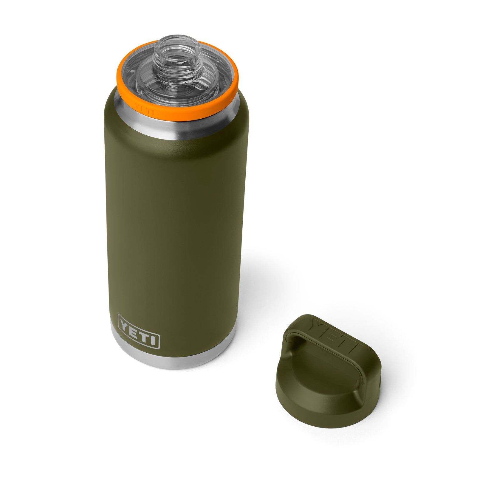 YETI® Flasche Rambler 36 Oz - Olive/King Crab Orange