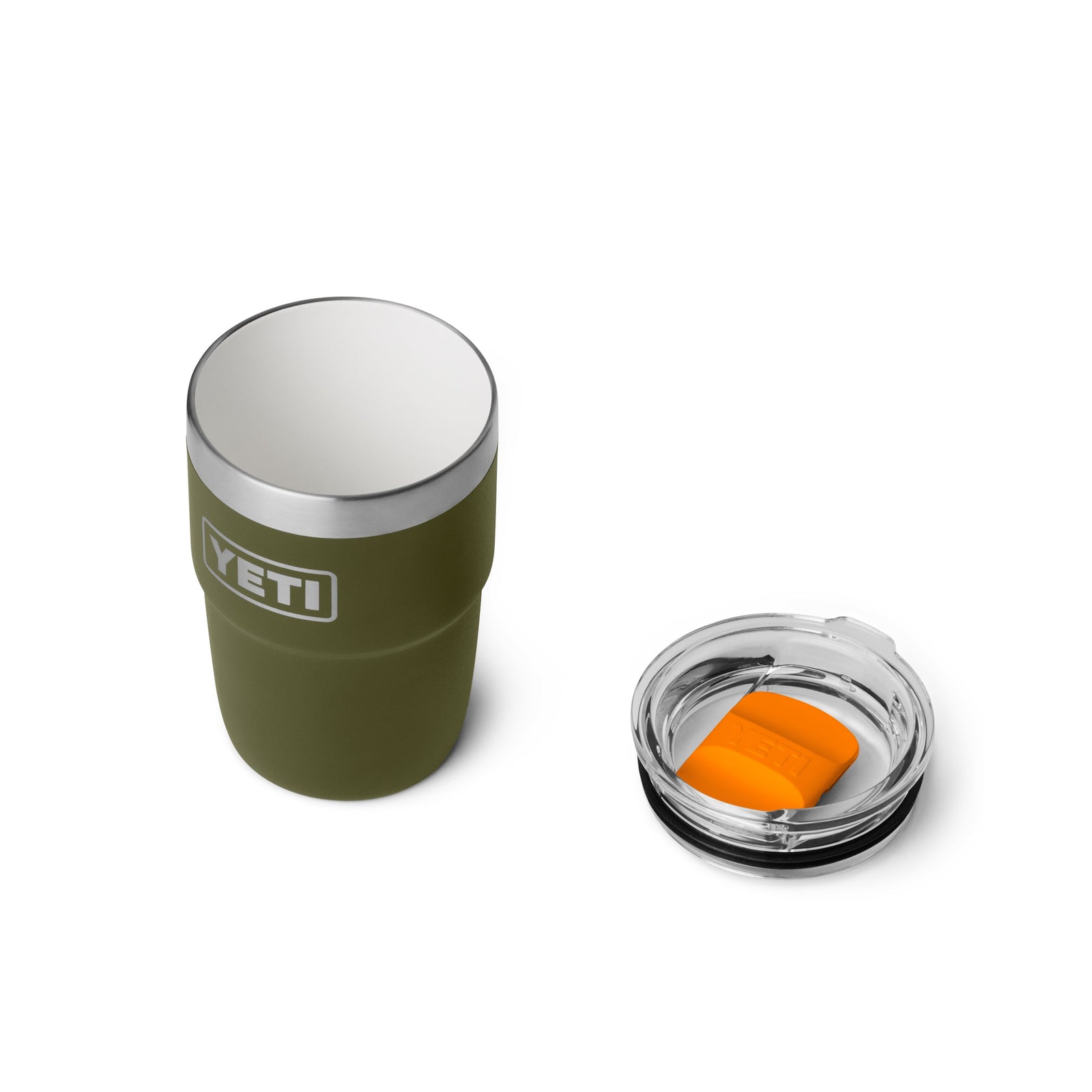 YETI® Stapelbarer Becher Rambler 8 Oz - Olive/King Crab Orange