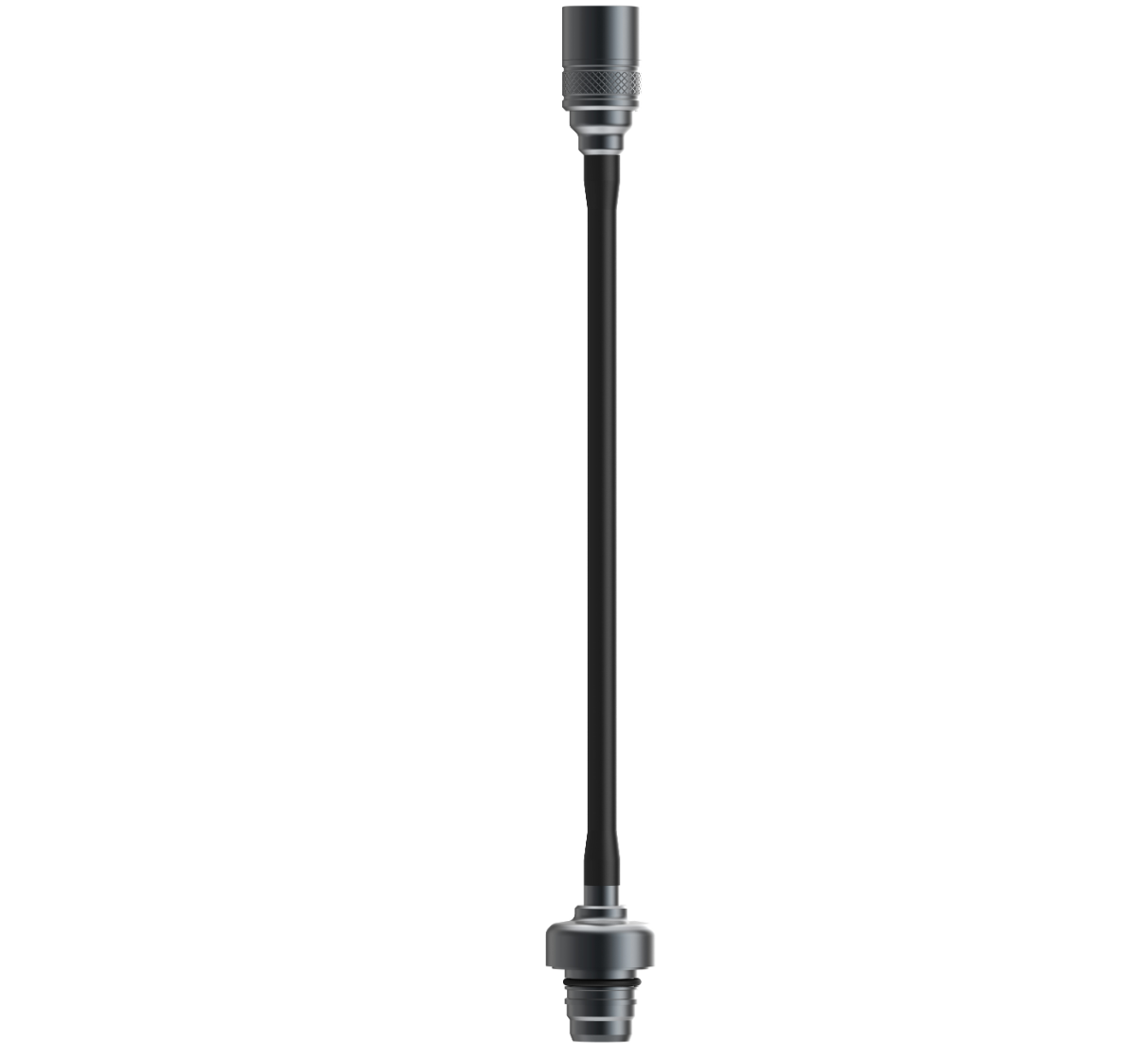 Das LEDLENSER Lampenset Workers Friend verfügt über ein schwarzes Kabel mit Metallsteckern - ein runder und ein zylindrischer -, das für den Einsatz als professionelle Taschenlampe konzipiert ist. Es ist auf einem schlichten weißen Hintergrund abgebildet.