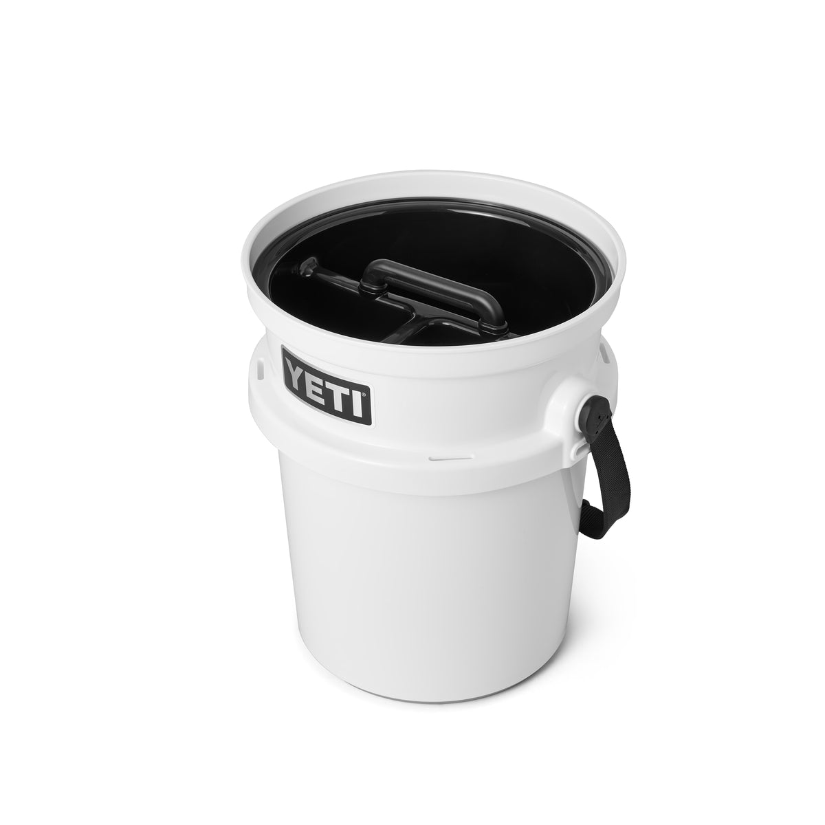 Ein schwarzer YETI® Einsatz für Loadout 19 Liter Eimer ist abgebildet - ideal, um Ihr YETI Eimer-Setup zu verbessern und Ihre Ausrüstung zu organisieren.
