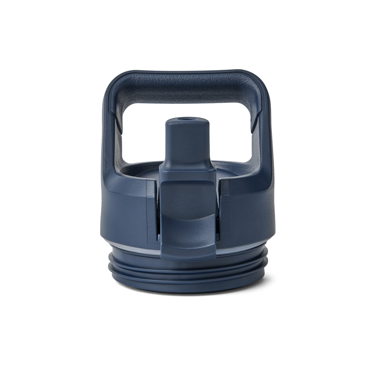 Marineblauer Ersatzdeckel mit Griff und Ausgießer, passend für die YETI® Flasche Rambler JR 12 Oz Straw Bottle - ideal für Ihre YETI Kinderflasche oder andere vakuumisolierte Edelstahlflaschen. Marke: YETI.